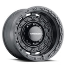 17x10 Vision 403 Tactical Satin Black Wheel 8x165.1 ET-25 CB125.2-2