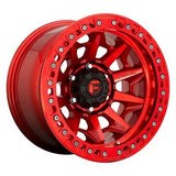 17X9 Fuel D113 Covert Beadlock Candy Red 6X139.7 ET-15 wheel/rim