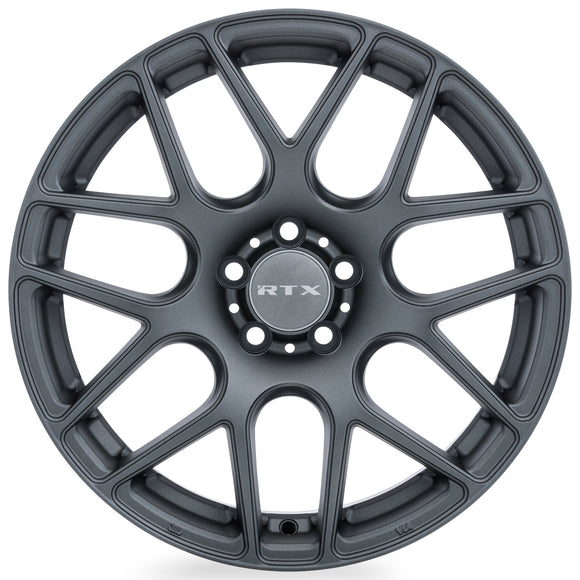 18x8 RTX Envy Matte Gunmetal 5x108 ET38 wheel/rim