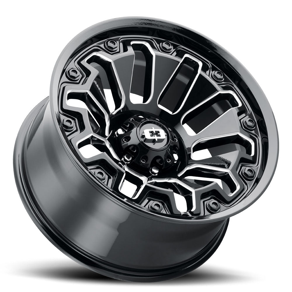 20x9 Vision 362 Armor Black Milled 6x139.7 6x5.5 ET12 Wheel Rim - 0