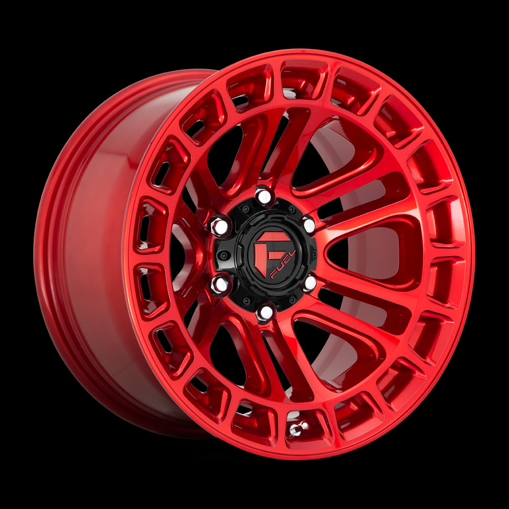 17X9 Fuel D719 HEATER Candy Red Machined 6X139.7 ET-12 wheel/rim - 0