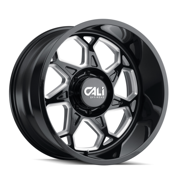 22X12 Cali Off-Road Sevenfold Black-Gloss Wheel/Rim 8x165.1 ET-51