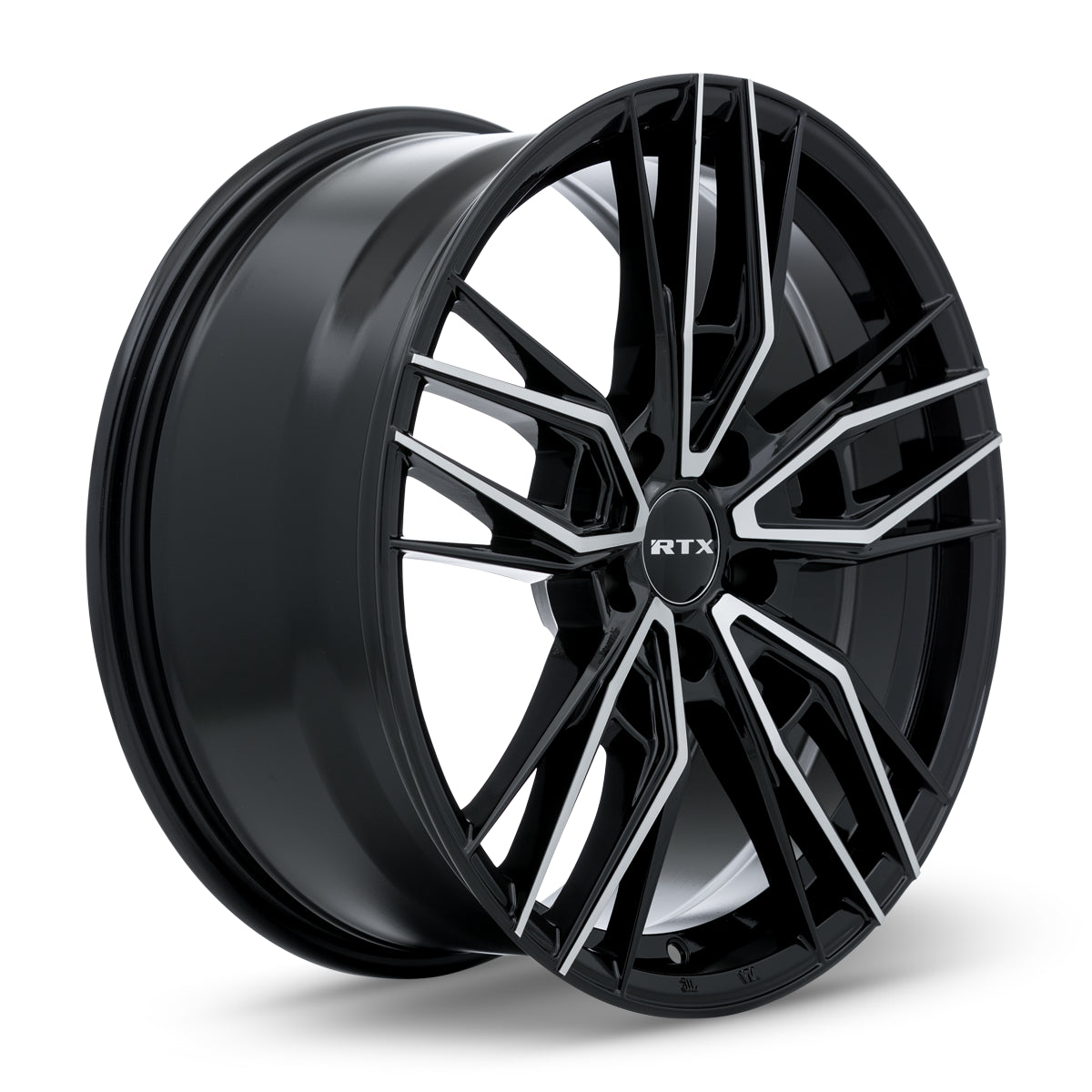 17x7.5 RTX Scepter Gloss Black Machined 5x114.3 ET40 wheel/rim