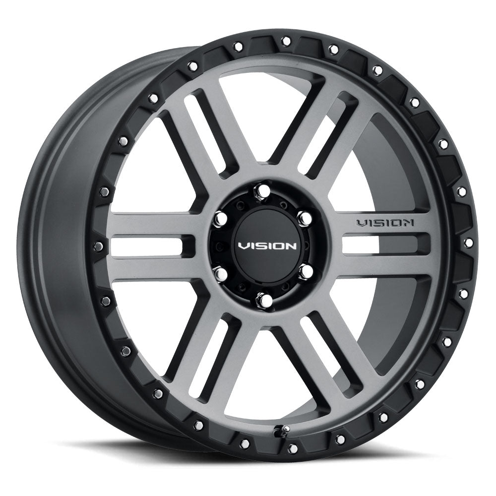 18x9 Vision 354 Manx 2 Satin Grey 5x127 5x5 ET-12 Wheel Rim