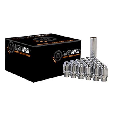 12X1.25 Bulge Acorn Spline Et Lug Nuts 1.55" 20 Piece Install Kit Chrome
