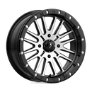 18X7 MSA Offroad Brute Beadlock Gloss Black Machined 4x137 M37-018737-1