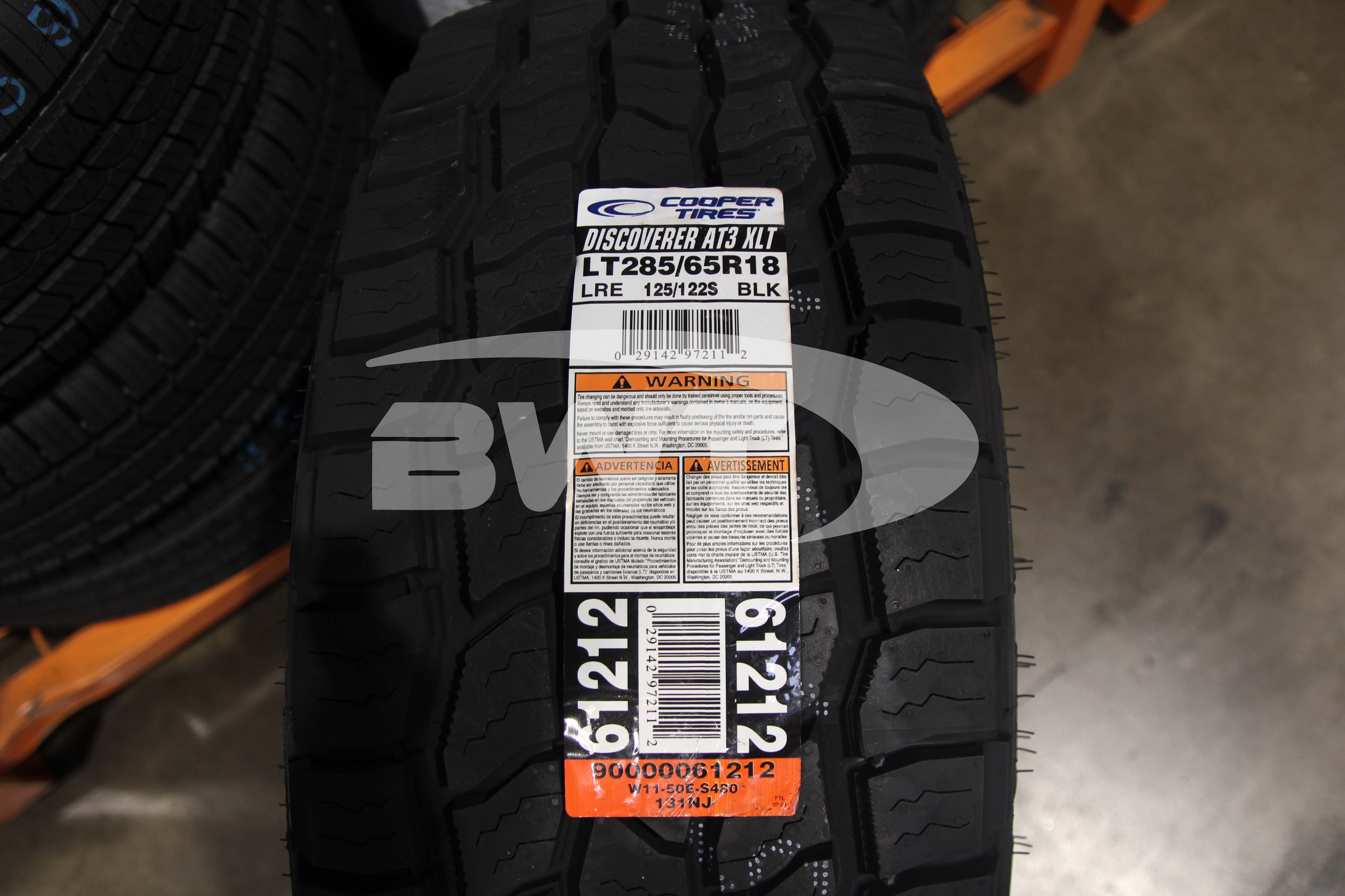 Cooper Discoverer AT3 XLT Tire(s)285/65R18 125S LRE BSW 2856518