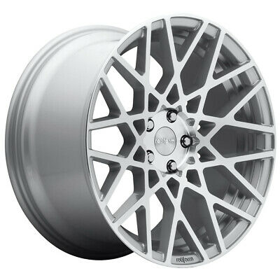 18X8.5 Rotiform BLQ Gloss Silver Machined 5x114.3 R110188565+38