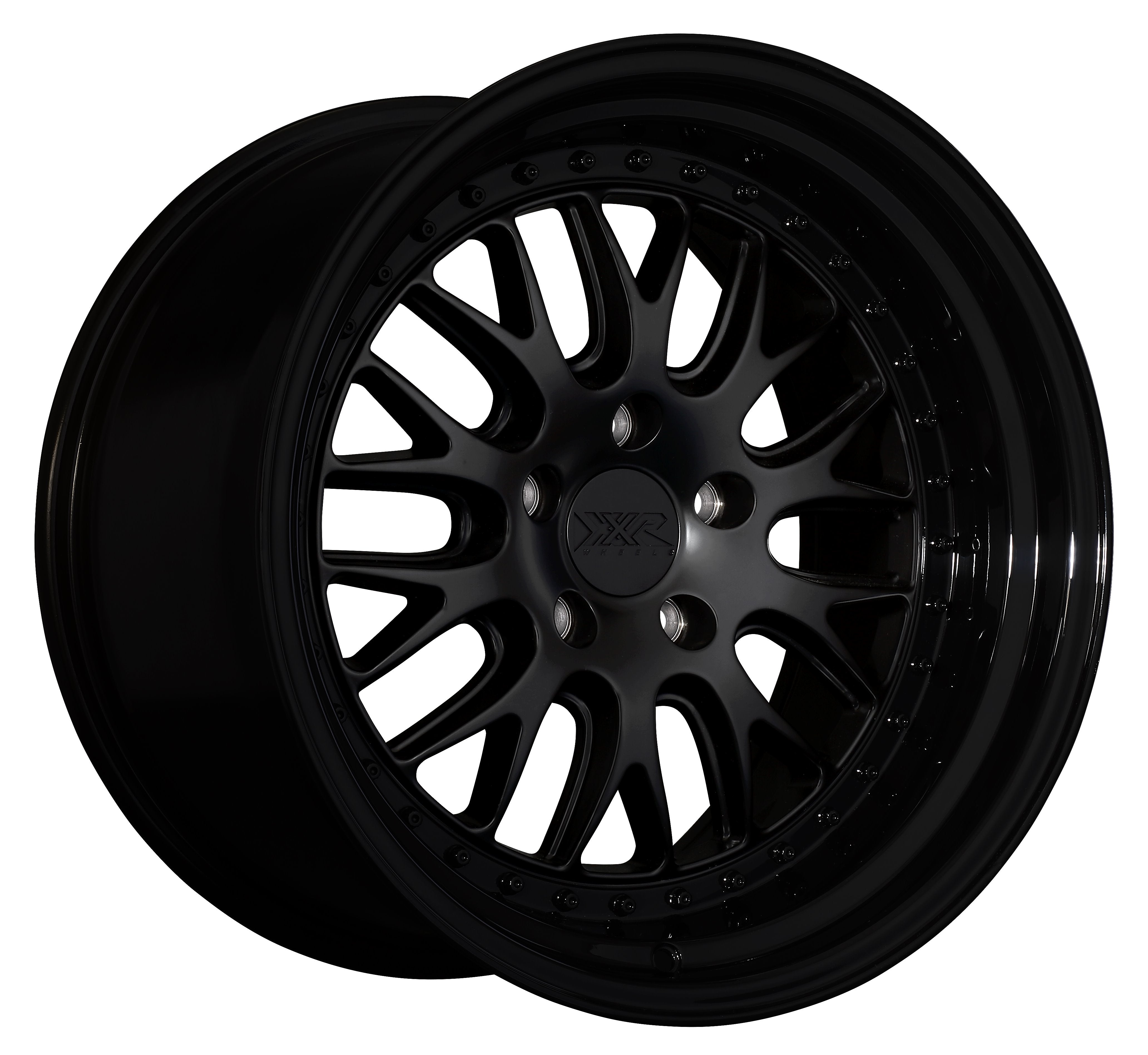 18x8.5 XXR 570 Flat Black / Gloss Black Lip 5x112 ET35