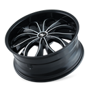 22X9.5 Mazzi Hustler Black-Gloss Wheel/Rim 5x127 342-22952B-1