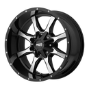 18X9 Moto Metal MO970 Gloss Black Machined Face 5X114.3 ET18 wheel/rim-3