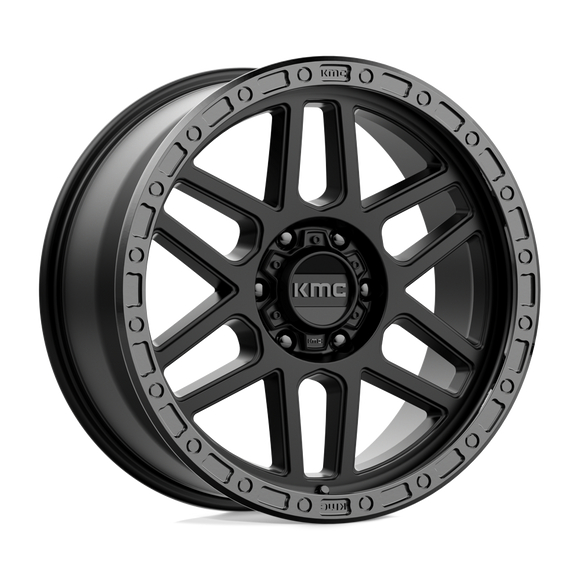 20X9 KMC KM544 MESA Satin Black With Gloss Black Lip 6X135 ET18 wheel/rim