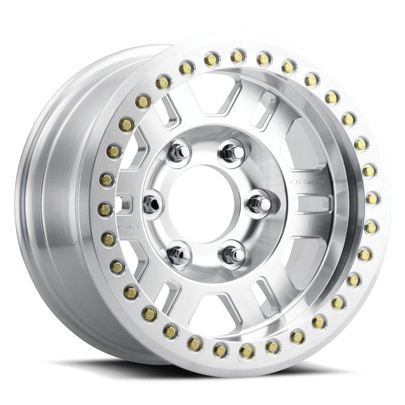 Vision 398BL Manx-Beadlock Machined 17X8.5 5x4.5 5x114.3 ET-15 Wheel/Rim