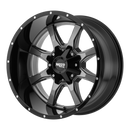 20X10 Moto Metal MO970 Gloss Grey Gloss Black Lip Wheel/Rim 5x127 20-10-2