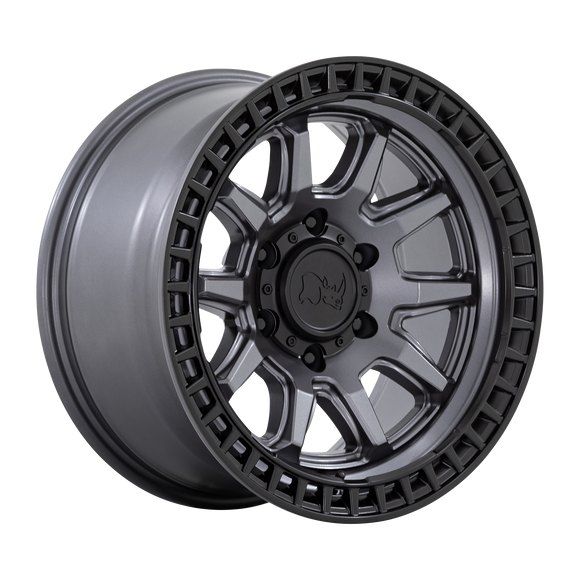 17X8.5 Black Rhino CALICO M-GNMTL BLK-LP 5X127 ET-10 wheel/rim