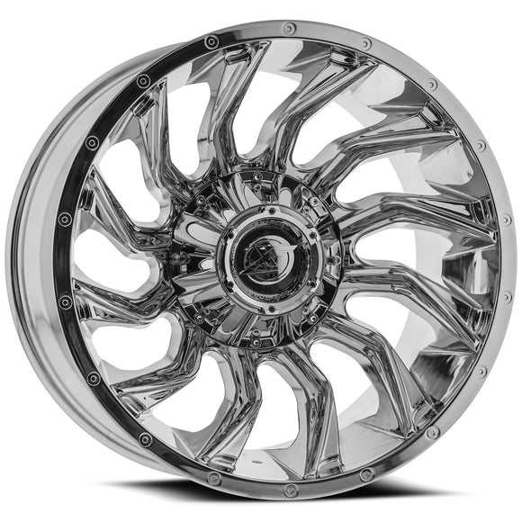 22x12 XF Off-Road XF-224 Chrome 8x165.1/180 ET-44 wheel/rim