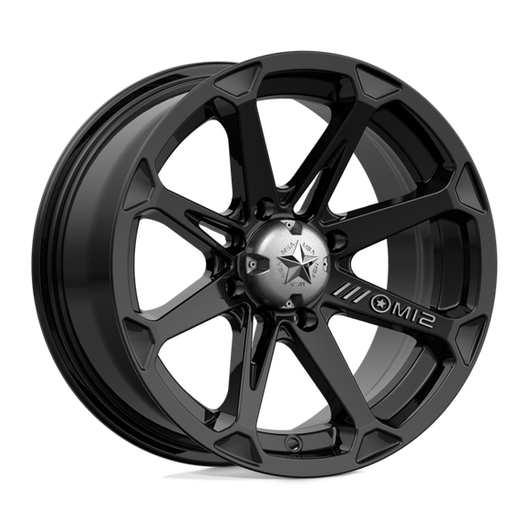 14X7 MSA OFFROAD WHEELS M12 DIESEL Gloss Black 4X137 ET10 wheel/rim