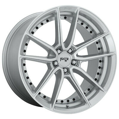 9x22 Niche Wheels M221 DFS Gloss Silver Machined Wheel 5x115 ET18 CB71.50