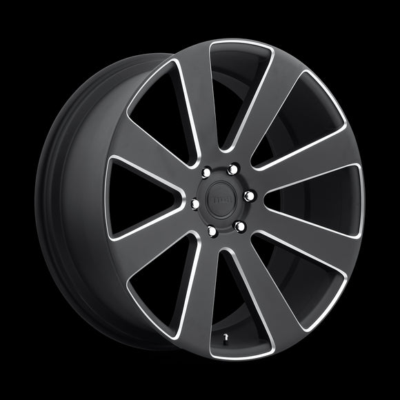 22x9.5 DUB 8-Ball Black & Milled Wheel/Rim 6x135 6-135 22-9.5
