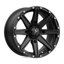 15X7 MSA Offroad Wheels Clutch Satin Black Wheel/Rim 4x110 ET10-1