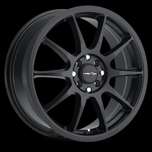 16x7 Vision 425 Bane Matte Black 4x100 4x114.3 4x4.5 ET38 Wheel Rim