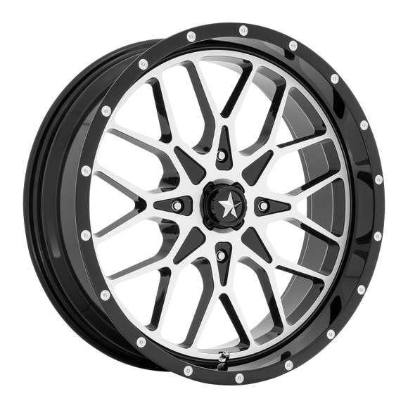 20X7 MSA OFFROAD WHEELS M45 PORTAL Gloss Black Machined 4X110 ET0 wheel/rim