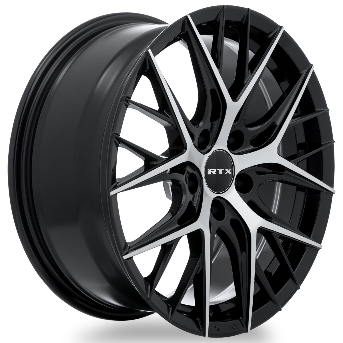 18x8 RTX Valkyrie Gloss Black Machined 5x114.3 ET40 wheel/rim