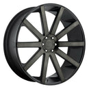 22X9.5 Dub Shot Calla Matte Black Double Dark Tint 6x139.7 S121229584+20-4