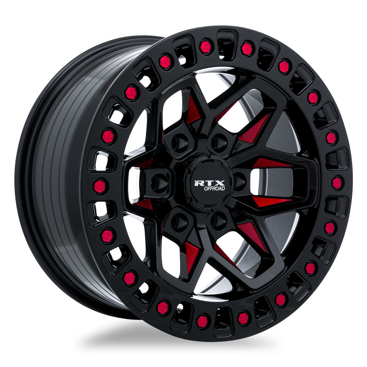 20x9 RTX Zion Black Milled Red 6x139.7 ET0 wheel/rim