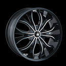 22X9.5 Mazzi Hustler Black-Gloss Wheel/Rim 5x114.3 342-22904B-3