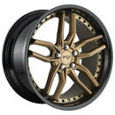 9.5x19 Niche Wheels M195 Methos Matte Bronze Black Bead Ring 5x114.3 ET35 CB72.5-4
