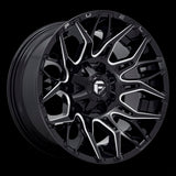 22X12 Fuel D769 TWITCH Glossy Black Milled 8X165.1 ET-44 wheel/rim