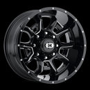 20x12 Vision 415 Bomb Gloss Black Milled Spoke Wheel 6x135 ET-51 CB87.1-1