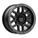17X9 KMC KM544 MESA Satin Black With Gloss Black Lip 6X139.7 ET18 wheel/rim-2