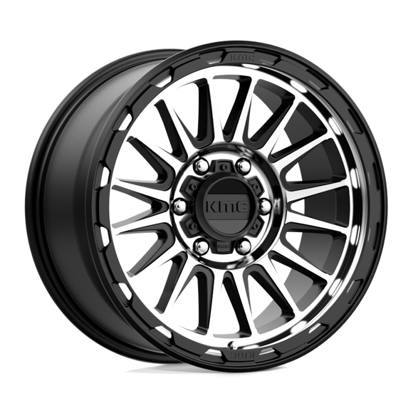 18X9 KMC KM542 Impact Satin Black Machined 6X139.7 ET18 wheel/rim