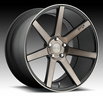 20x9 Niche Verona Black & Machined Wheel/Rim 5x114.3 5-114.3 20-9