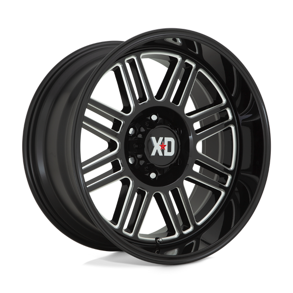 20X10 XD Series XD850 Cage Gloss Black Milled 5X127 ET-18 wheel/rim