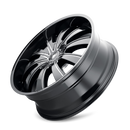 24X9.5 Mazzi Rolla Black-Milled Wheel/Rim 5x127 ET18 374-24952B-1