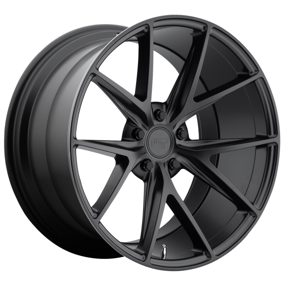17x8 Niche Misano Matte Black Wheel/Rim 5x114.3 5-114.3 17-8
