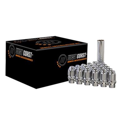 12X1.5 Bulge Acorn Spline Et Lug Nuts 1.55" 20 Piece Install Kit Chrome