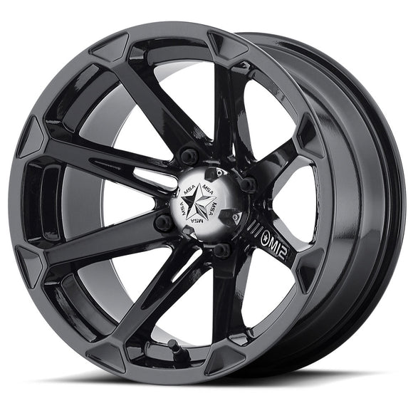 14X7 MSA OFFROAD Diesel Black Wheel/Rim 4X110 ET-47 4-110 14-7 M12-14710