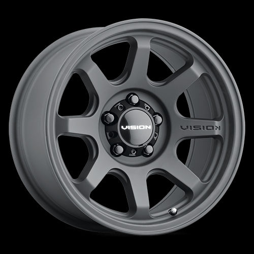 Vision 351 Flow Satin Black 17X9 5x5.5 5x139.7 ET-12 Wheel/Rim