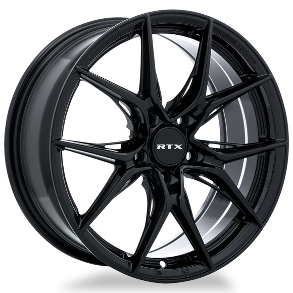20x9 RTX Slick Gloss Black 5x114.3 ET38 wheel/rim