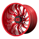 22X10 XD XD858 TENSION Candy Red Milled 8X165.1 ET-18 wheel/rim-3