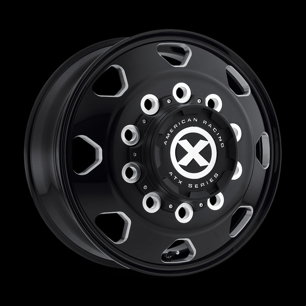 24.5X8.25 American Racing ATX AO401 OCTANE S-BLK MILL 10X285.75 ET144 wheel - 0