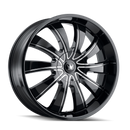 24X9.5 Mazzi Rolla Black-Milled Wheel/Rim 5x127 ET18 374-24952B-3