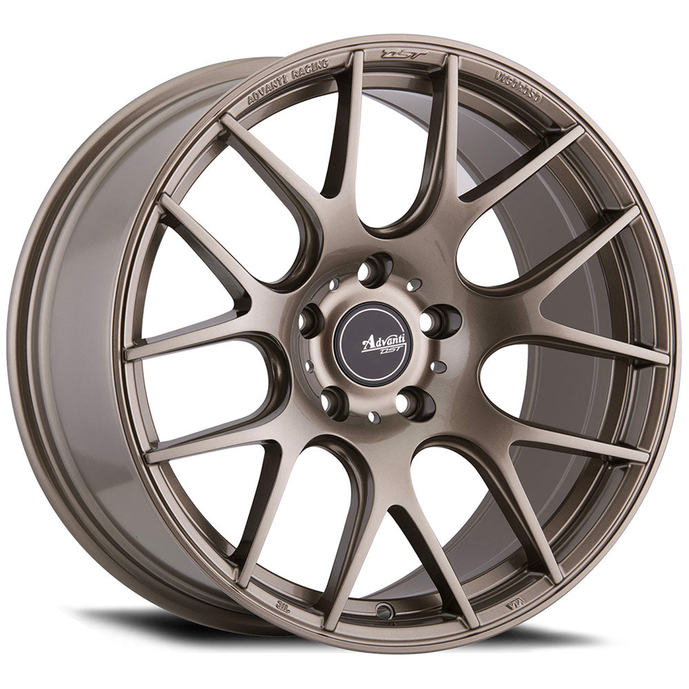 18x8.5 Advanti Racing Vigoroso V1 Gloss Bronze 5x112 ET43 Wheel Rim