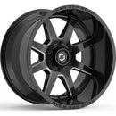 18X9 Gear Off Road 762BM Pivot Black/Milled 5x150 ET18 wheel/rim-1