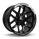 18x9.5 RTX Volcano Gloss Black Milled Edge 6x139.7 ET-10 wheel/rim-1