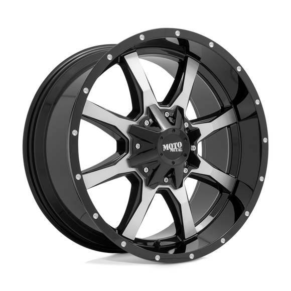 18X9 Moto Metal MO970 Gloss Black Machined Face 5X114.3 ET18 wheel/rim